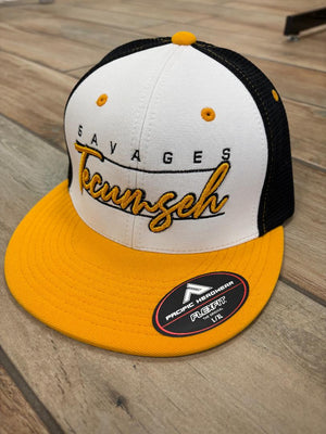 Tecumseh Savages Script Lined Hats