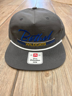 Bethel Wildcats Script Triple Lined Hats