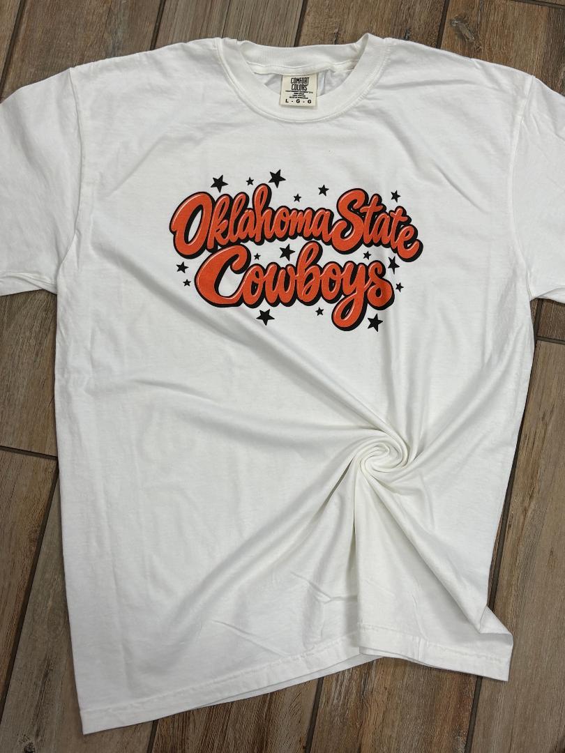 OSU Preppy Script with Stars Graphic Tee