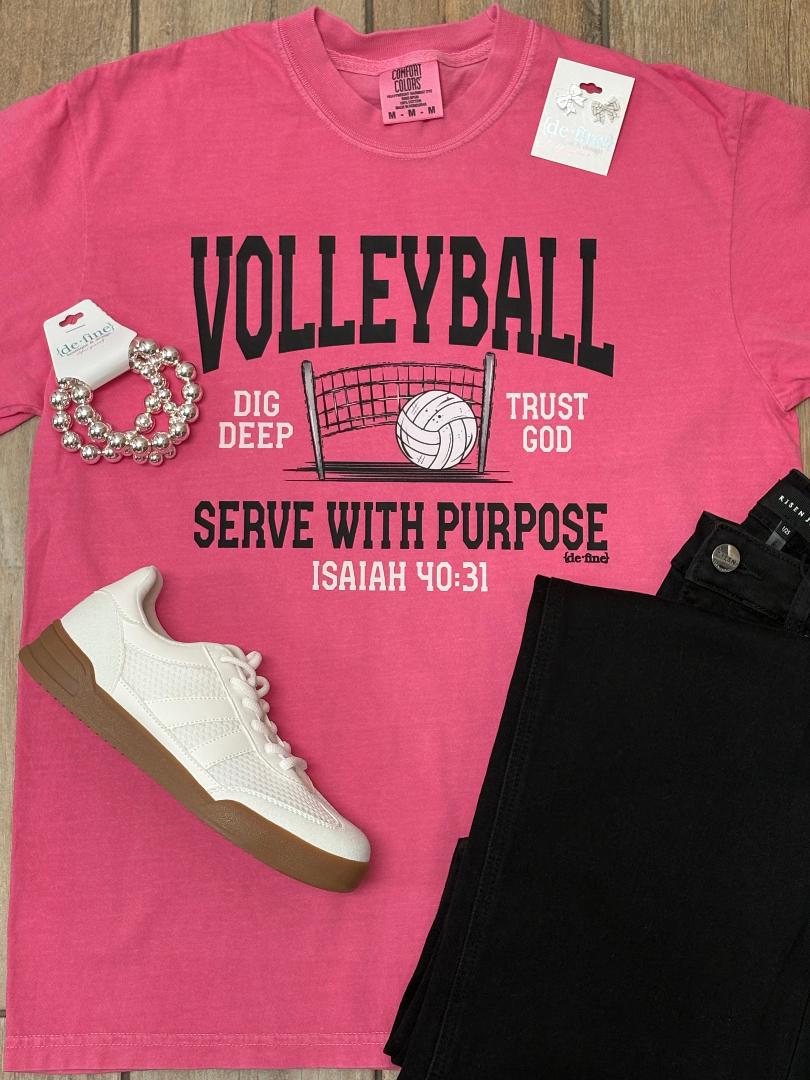Serve With Purpose Volleyball Graphic Tee