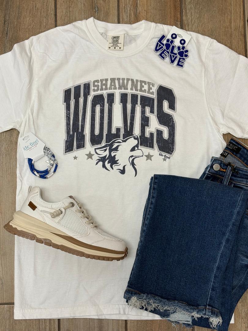 Shawnee Retro Varsity Letters Graphic Tee or Hoodie