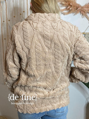 Kate Sherpa Pullover in Snow or Desert S-2XL