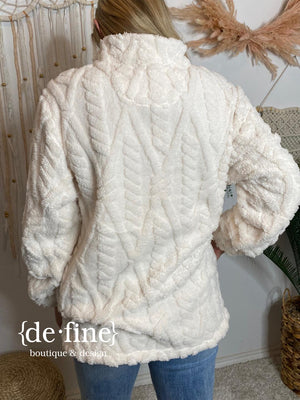 Kate Sherpa Pullover in Snow or Desert S-2XL