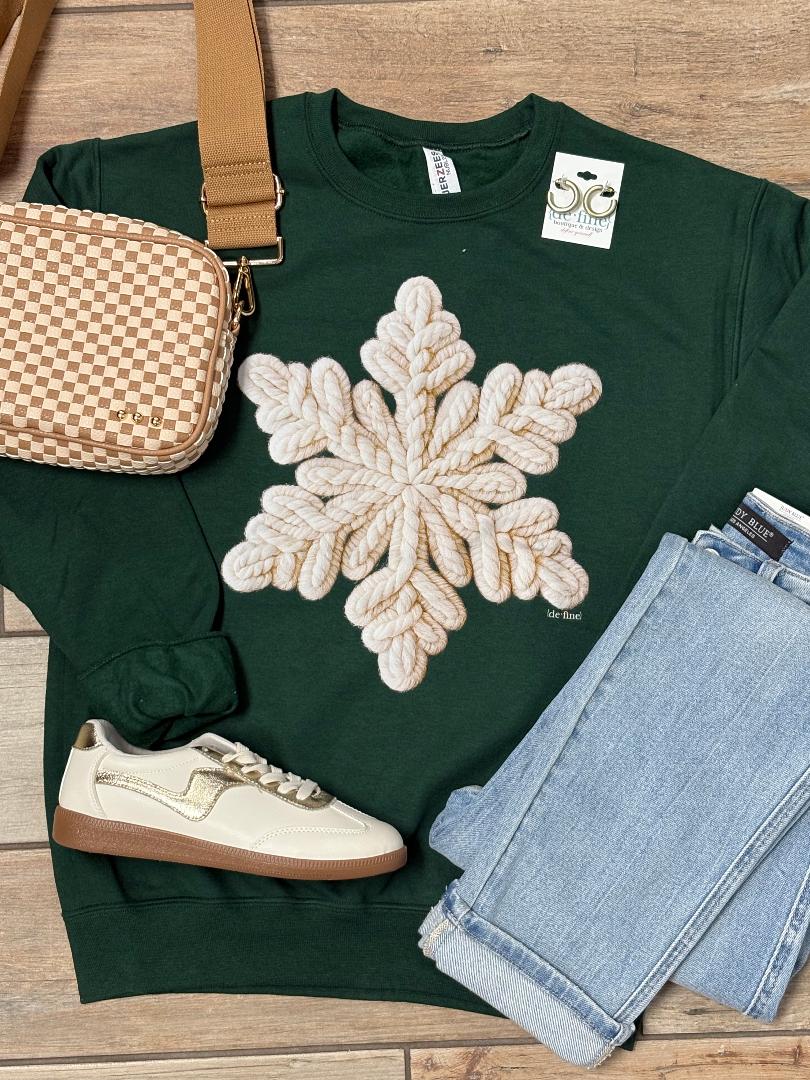 Winter Snowflake Graphic Tee or Sweatshirt