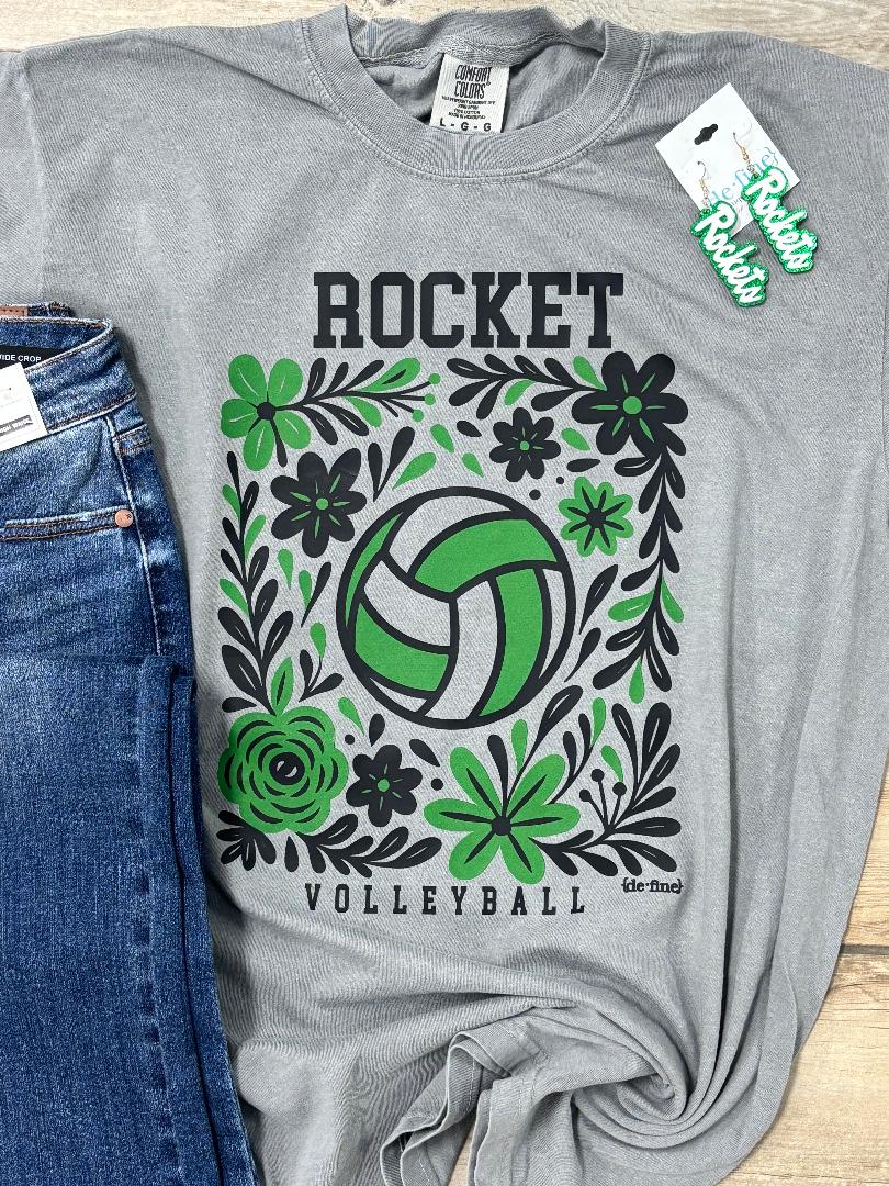 Rocket Volleyball Graphic Tee