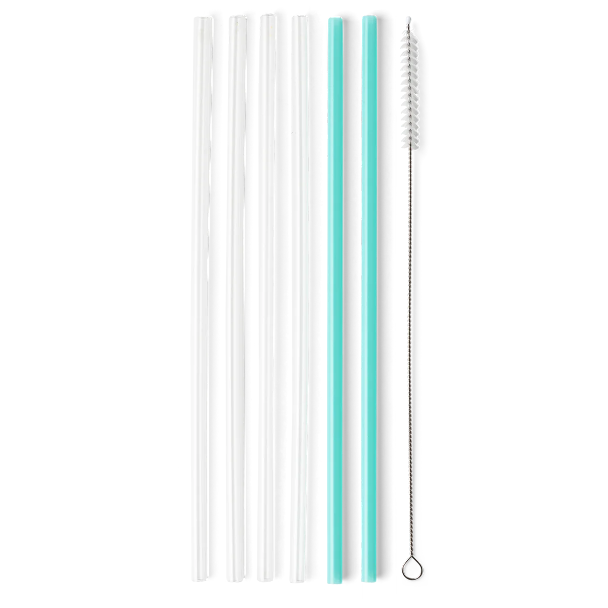 Swig Reusable Straws- Clear and Aqua