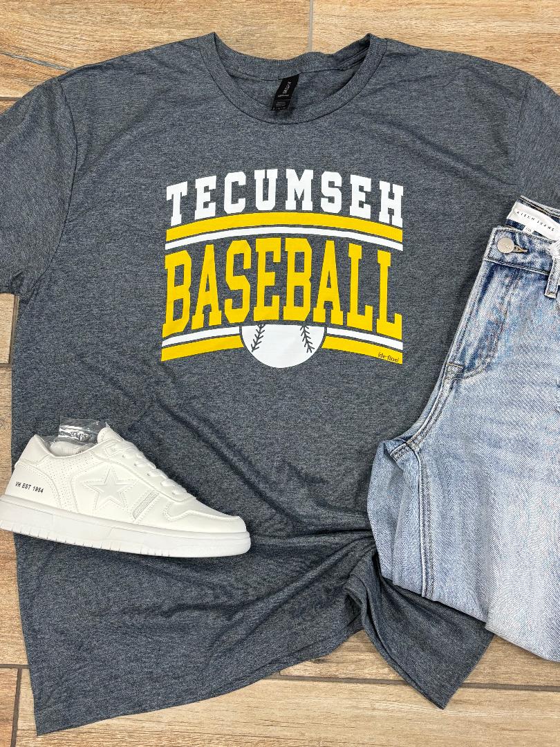 Tecumseh Baseball Graphic Tee or Hoodie