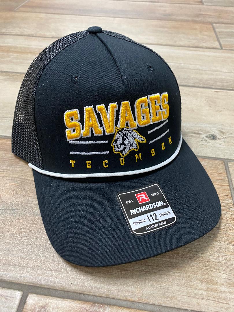 Tecumseh Savages Lined Hats in Many Styles