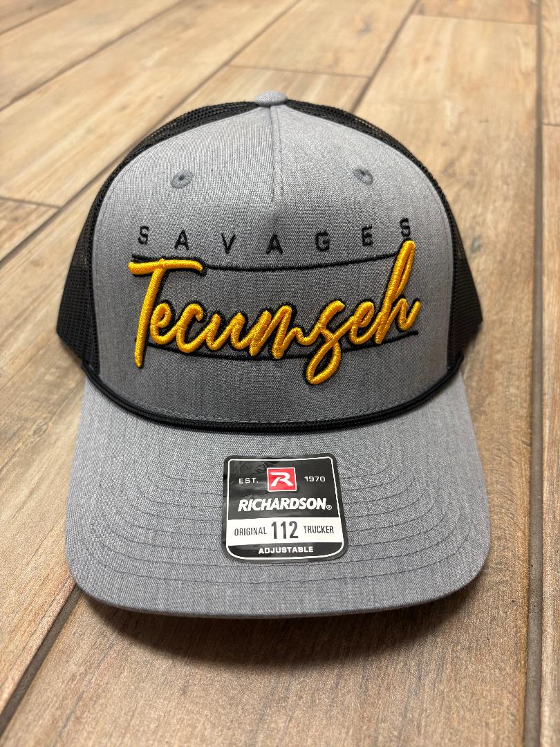 Tecumseh Savages Script Lined Hats