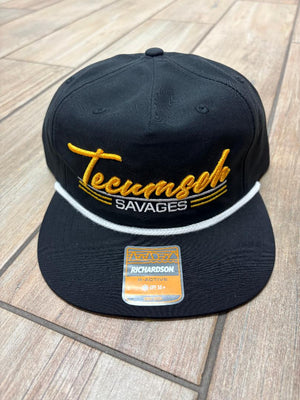 Tecumseh Savages Script Triple Lined Hats
