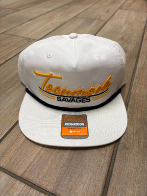 Tecumseh Savages Script Triple Lined Hats