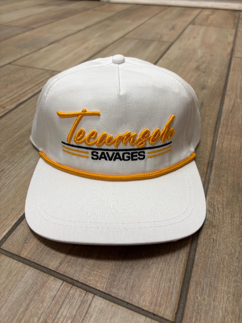 Tecumseh Savages Script Triple Lined Hats