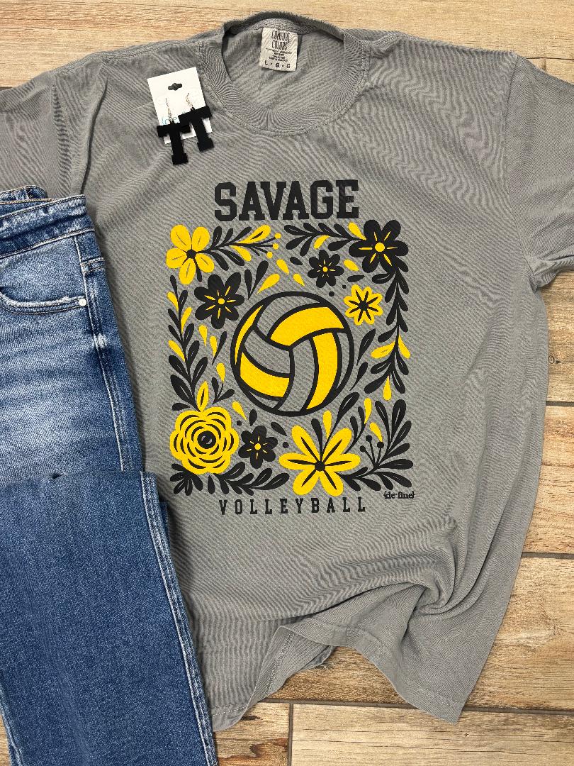 Savage Volleyball Graphic Tee