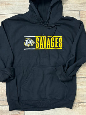 Tecumseh Savage Rectangle Mascot Tee and Sweatshirt