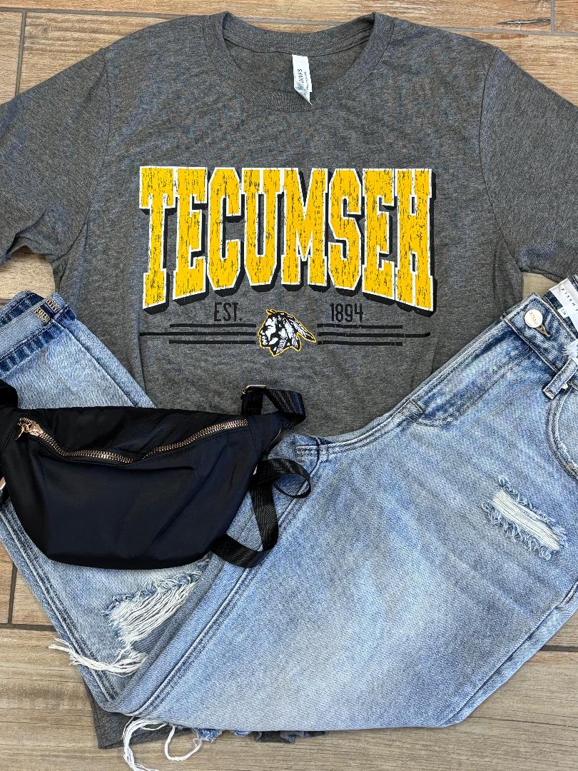 Tecumseh Arched Shadow Tee or Sweatshirt