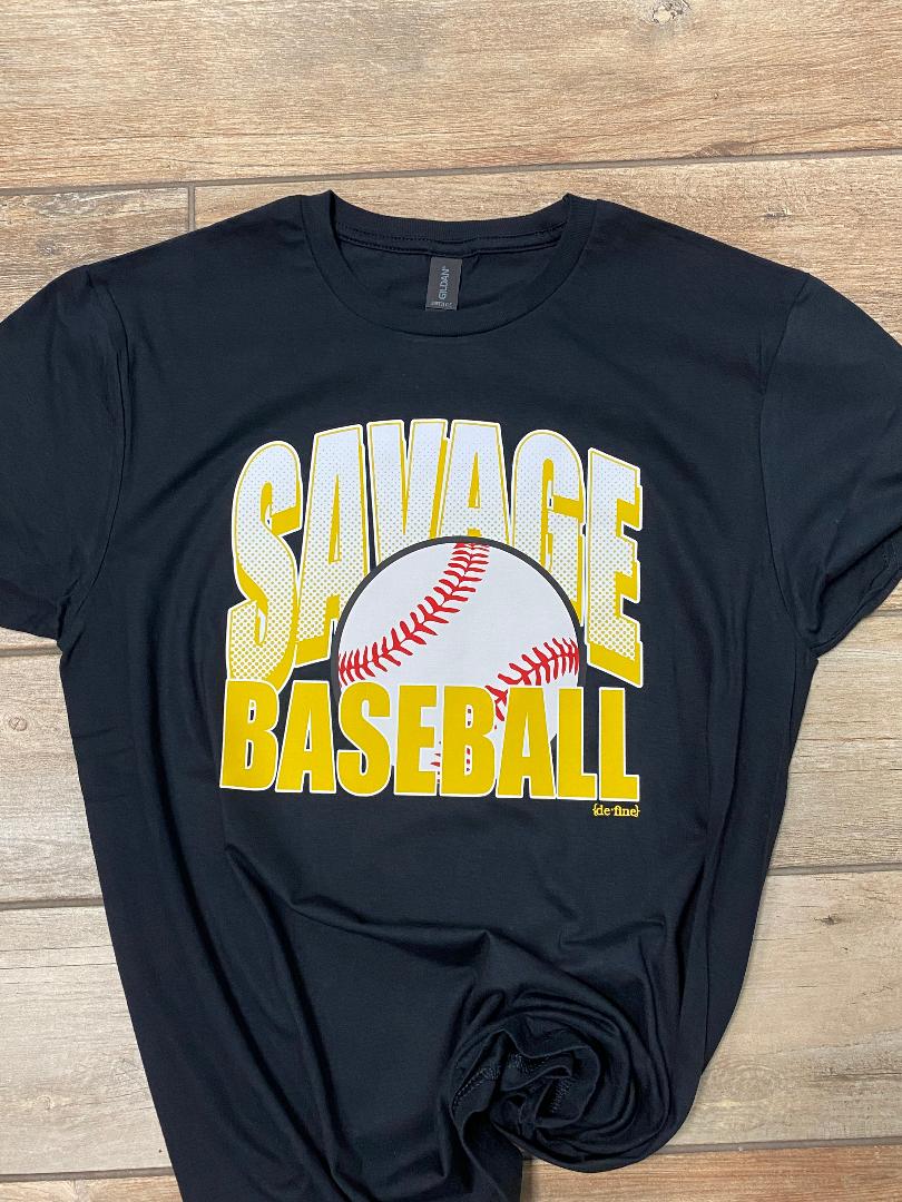 Tecumseh Savage Baseball Graphic Tee or Hoodie