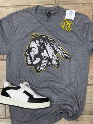 Tecumseh Savages Distressed Mascot Graphic Tee