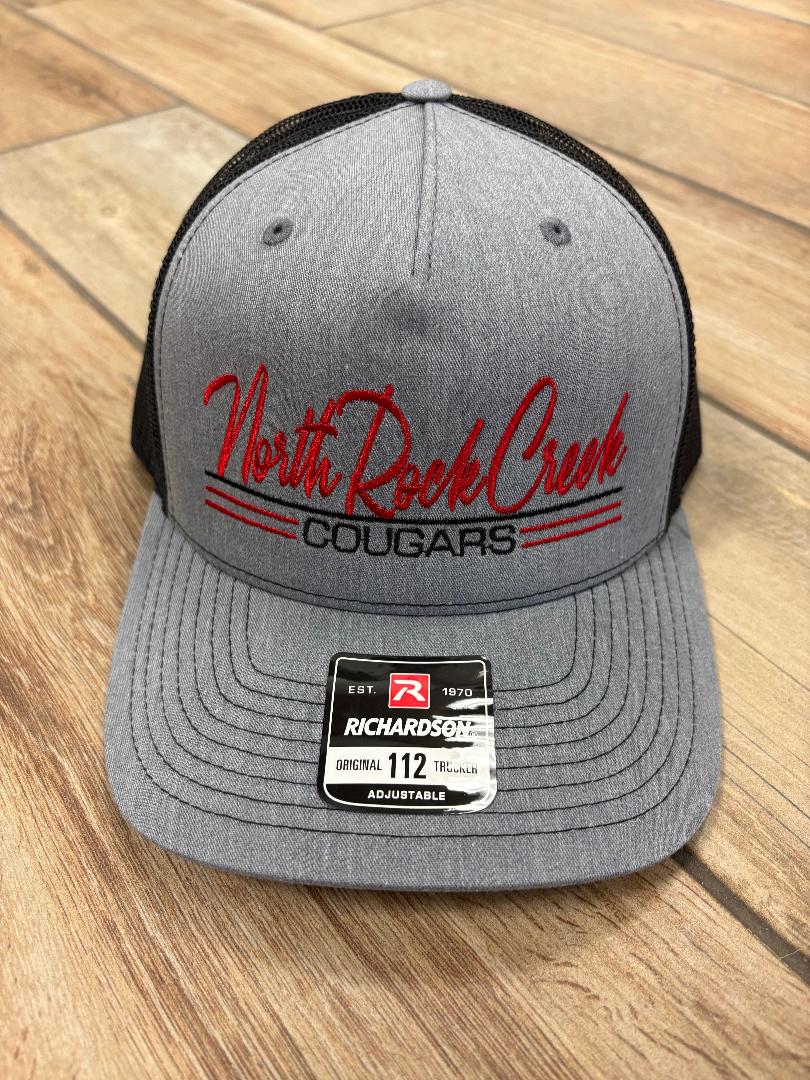 North Rock Creek Cougars Script Triple Lined Hats