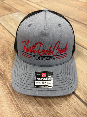 North Rock Creek Cougars Script Triple Lined Hats