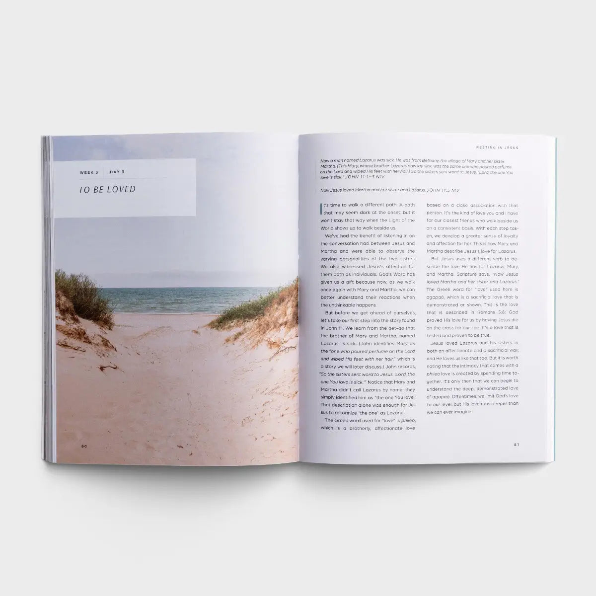 DaySpring Resting in Jesus: A 30 Day Walk With Mary and Martha Devotional Guide