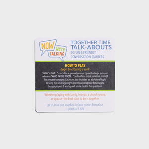 DaySpring Together Time Talk-Abouts: 50 Fun & Friendly Conversation Starters