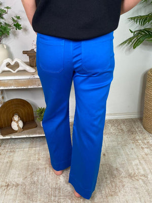 Stretchy Pants in Black, Ocean or Off White