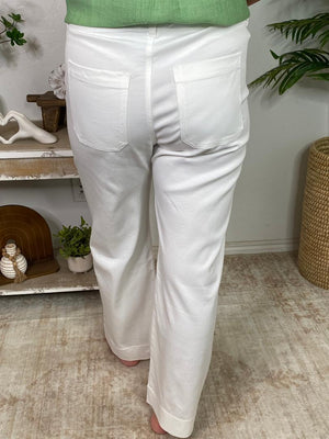 Stretchy Pants in Black, Ocean or Off White