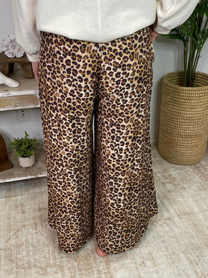 Leopard Wide Leg Pants S-2XL