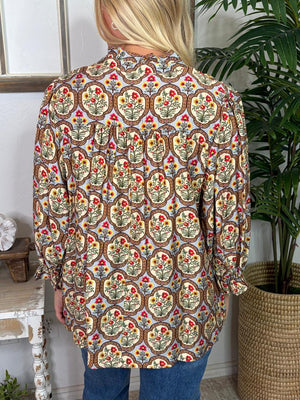 Vintage Botanical Blouse