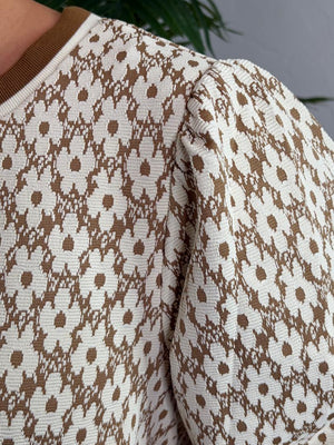 Daisy Jacquard Top