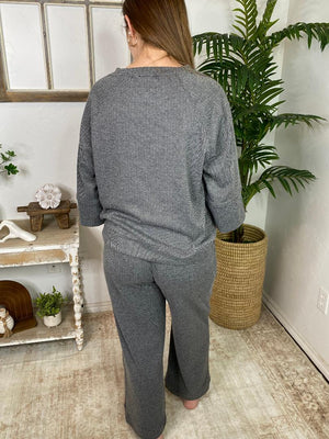 Black Herringbone Jacquard Super Soft Set