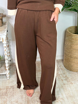 Sage or Brown + Cream Trim Luxeknit Super Soft Set