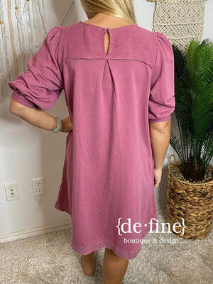 Mauve T-Shirt Dress