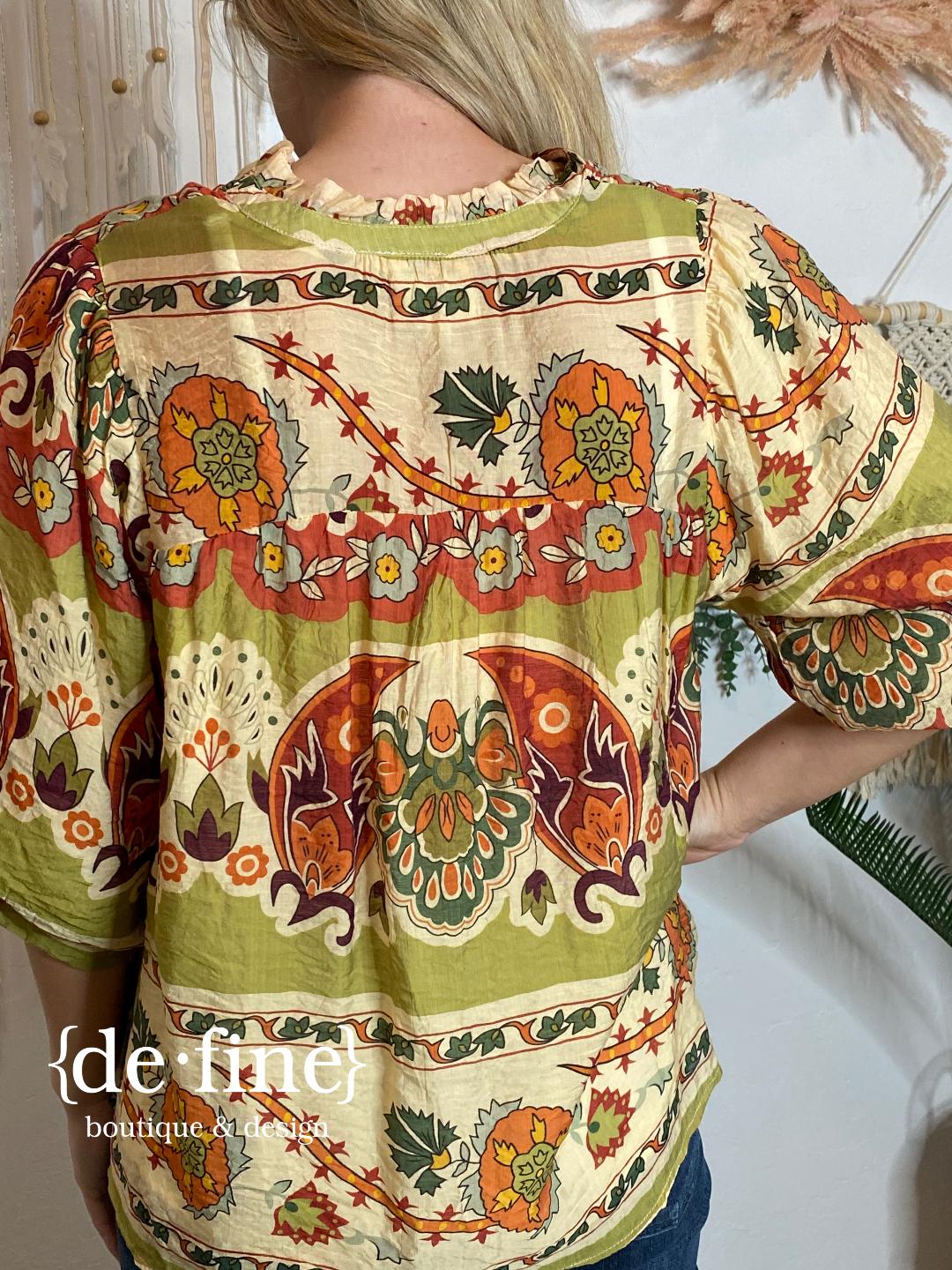 Moroccan Vibes Blouse in Regular & Curvy