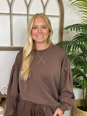 Chocolate Cupro Jogger Pant Set - Sold Separately