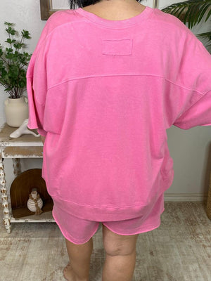 Mineral Wash Shorts Set in 4 Colors S-3XL