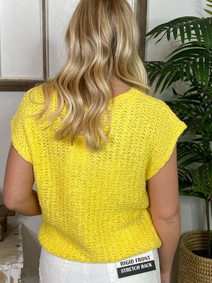 Bright Yellow Lightweight Sweater
