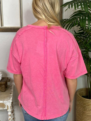 Mineral Washed Pocket Tee in 4 Colors