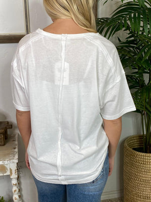 Mineral Washed Pocket Tee in 4 Colors