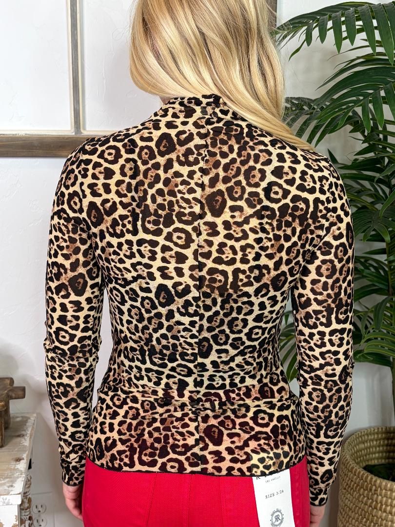 Leopard Sheer Lace Top