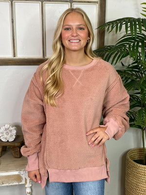 Fuzzy Sweatshirt in 3 Colors