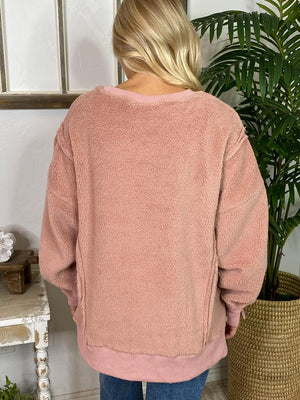 Fuzzy Sweatshirt in 3 Colors