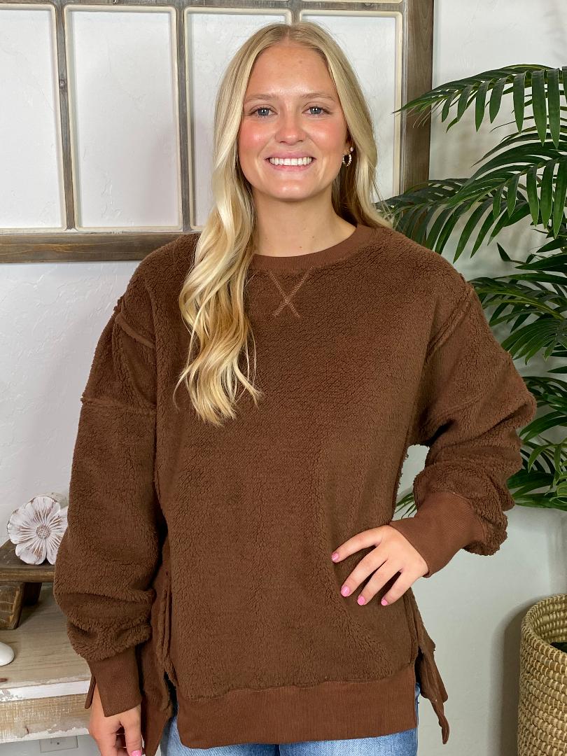 Fuzzy Sweatshirt in 3 Colors