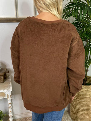 Fuzzy Sweatshirt in 3 Colors