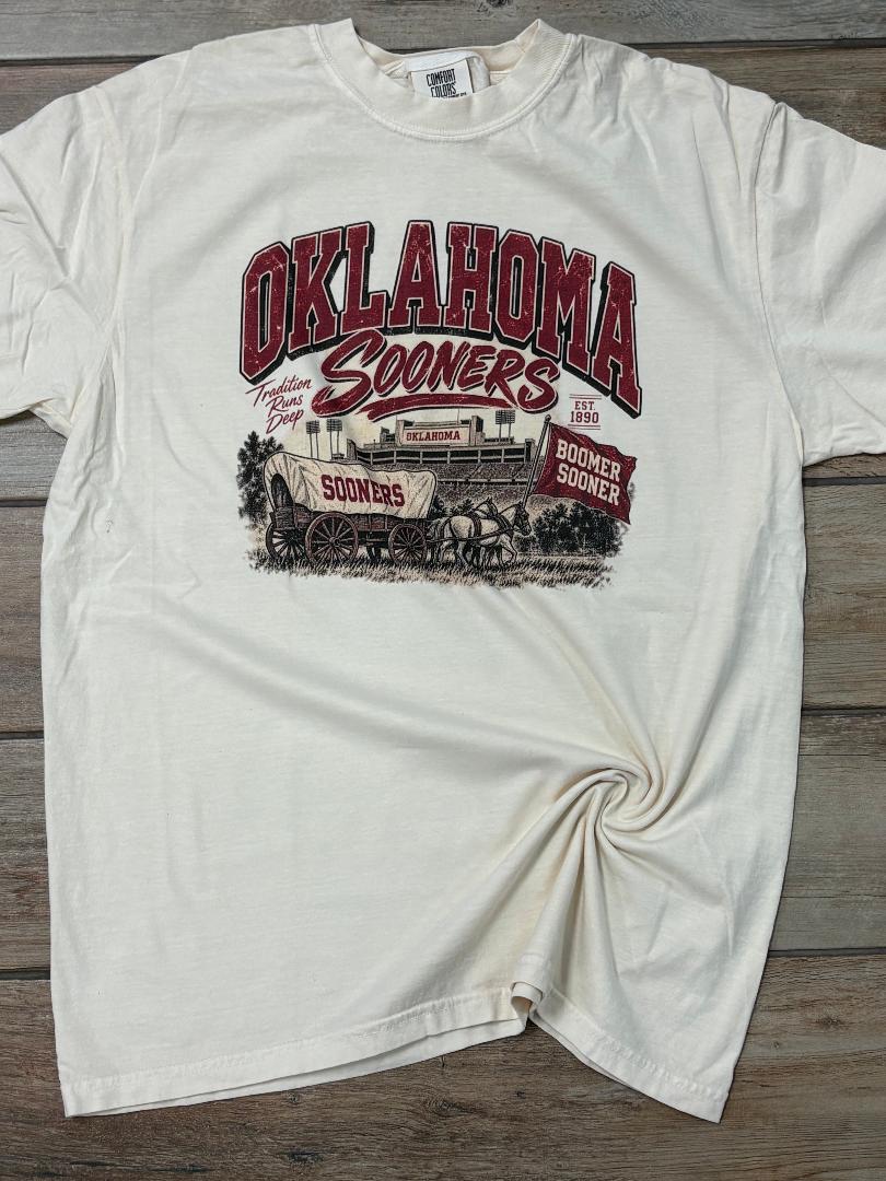 Oklahoma Sooners Vintage Football Graphic Tee