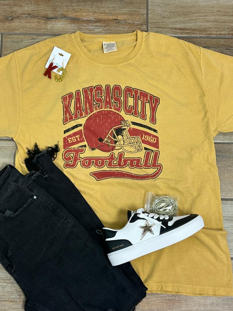 Vintage Kansas City Football Tee or Sweatshirt