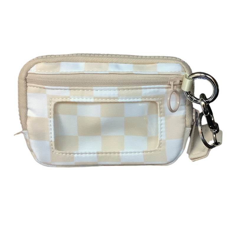 Wristlet Wallet - Tan Checker or Strawberry
