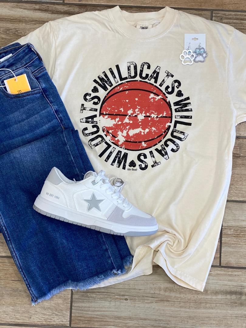 Vintage Wildcat Basketball Graphic Tee, Long Sleeve, or Sweatshirt