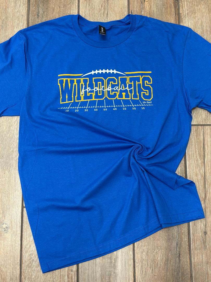Bethel Wildcats Football Field Graphic Tee or Hoodie