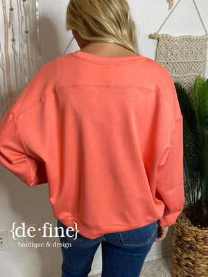 Relaxed Sweatshirt in Red or Guava - Insanely Soft!!!